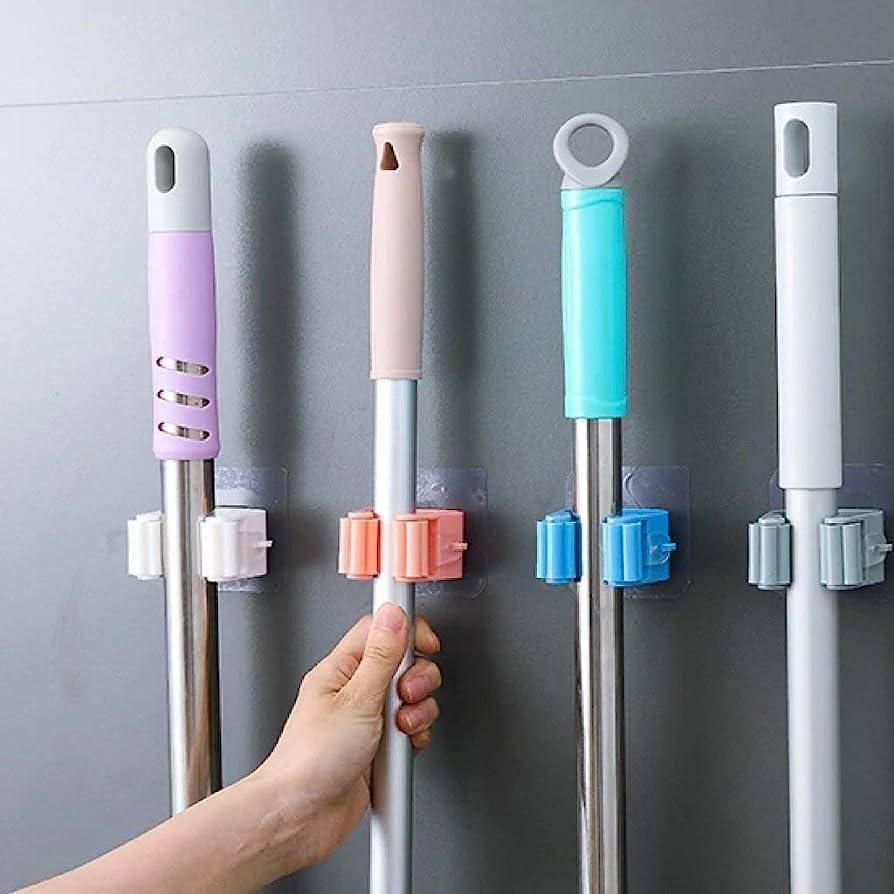 Mop Holder Self Adhesive Hooks (Pack Of 4)