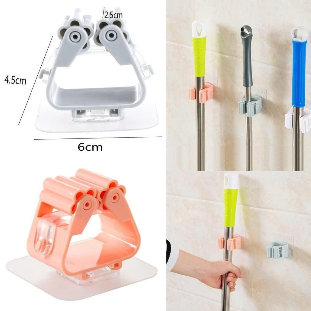 Mop Holder Self Adhesive Hooks (Pack Of 4)