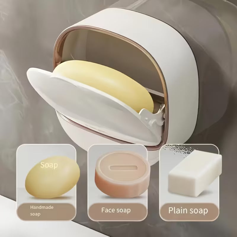 AquaDry Covered Soap Holder with Drain Tray