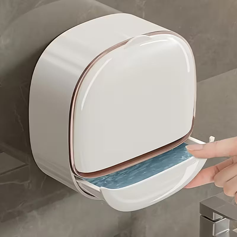 AquaDry Covered Soap Holder with Drain Tray